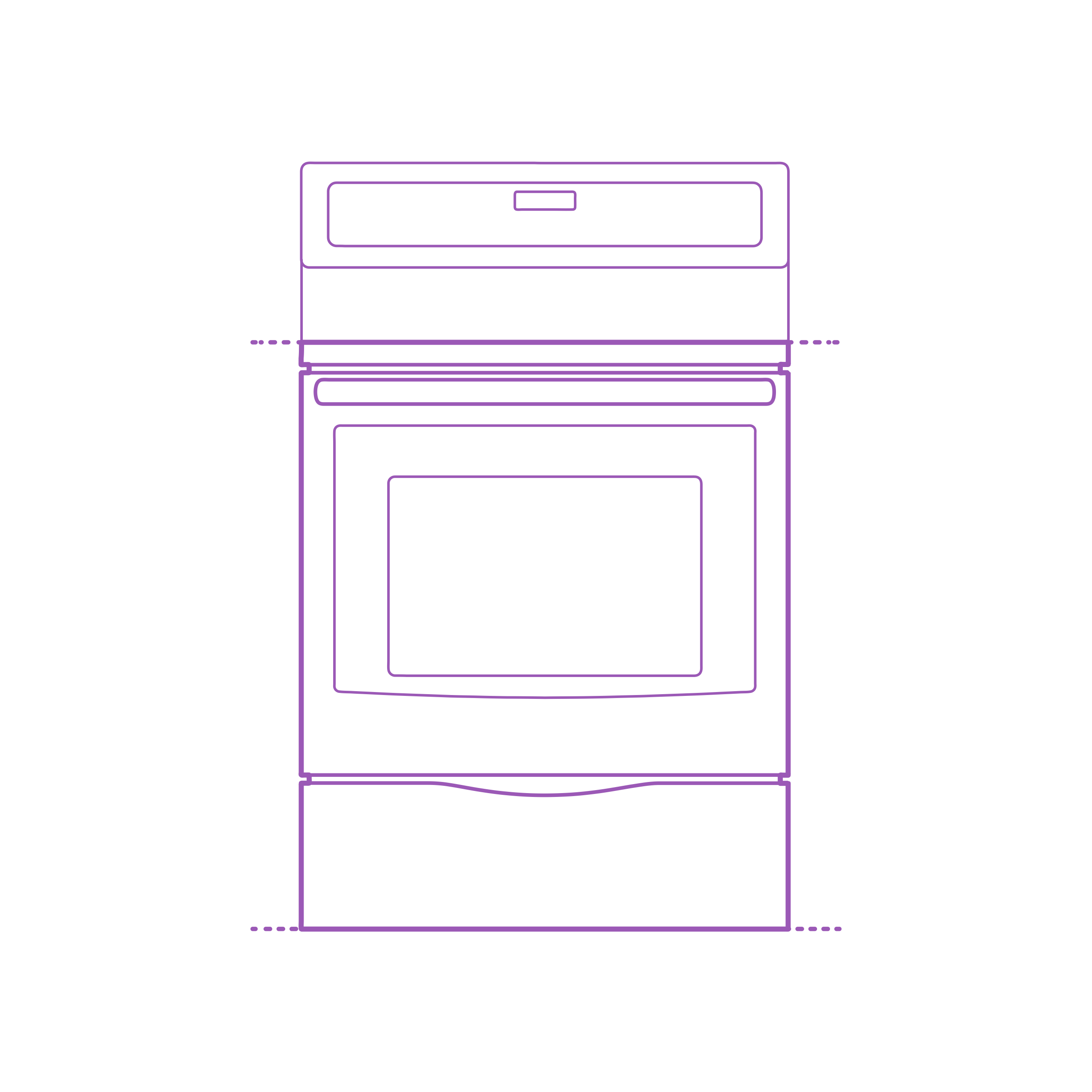 Fixtures Ranges Stoves Ge Freestanding Single Oven Electric Range Simple Line Art Svg Free Vectors